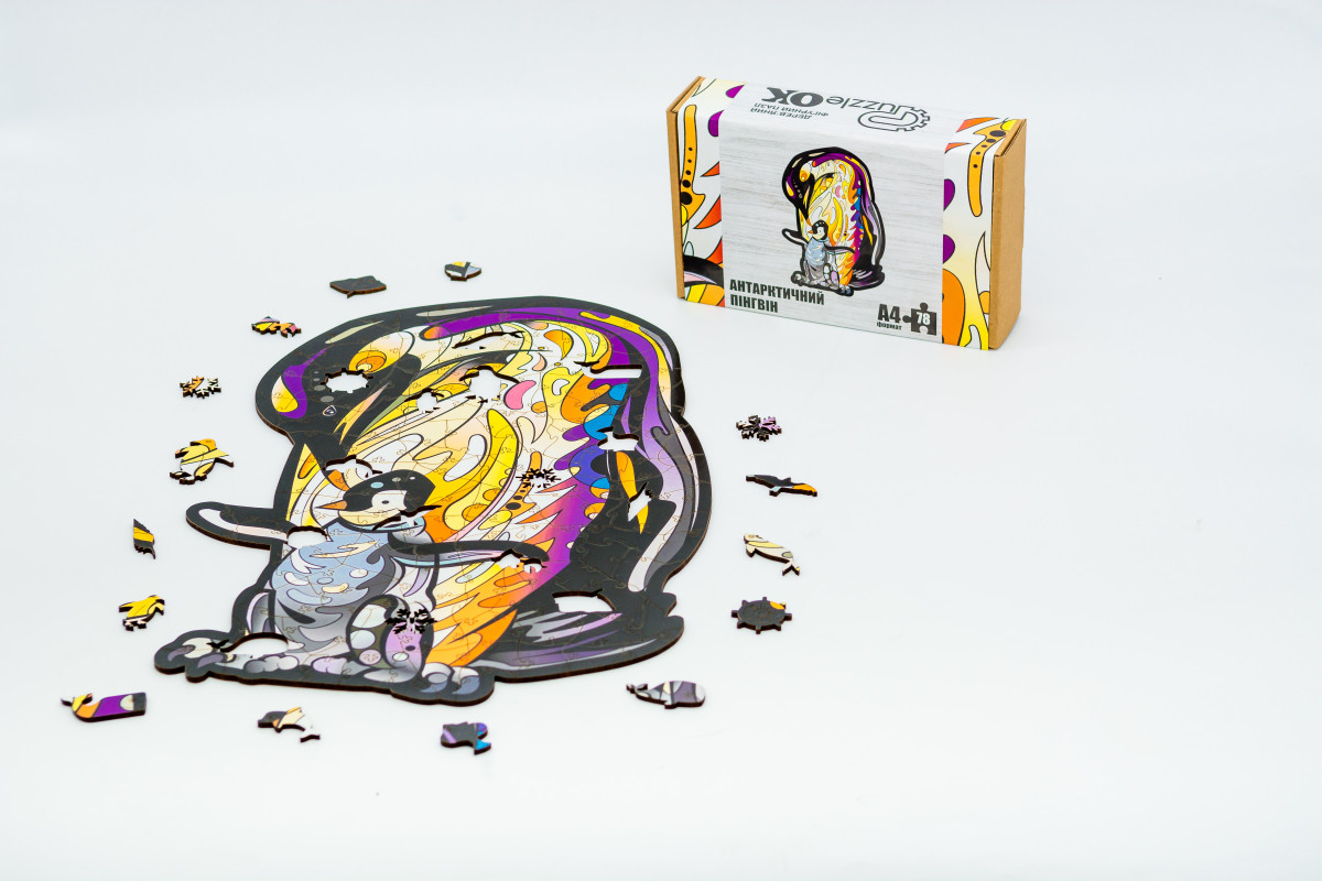 Дерев'яний пазл Антарктичний пінгвін