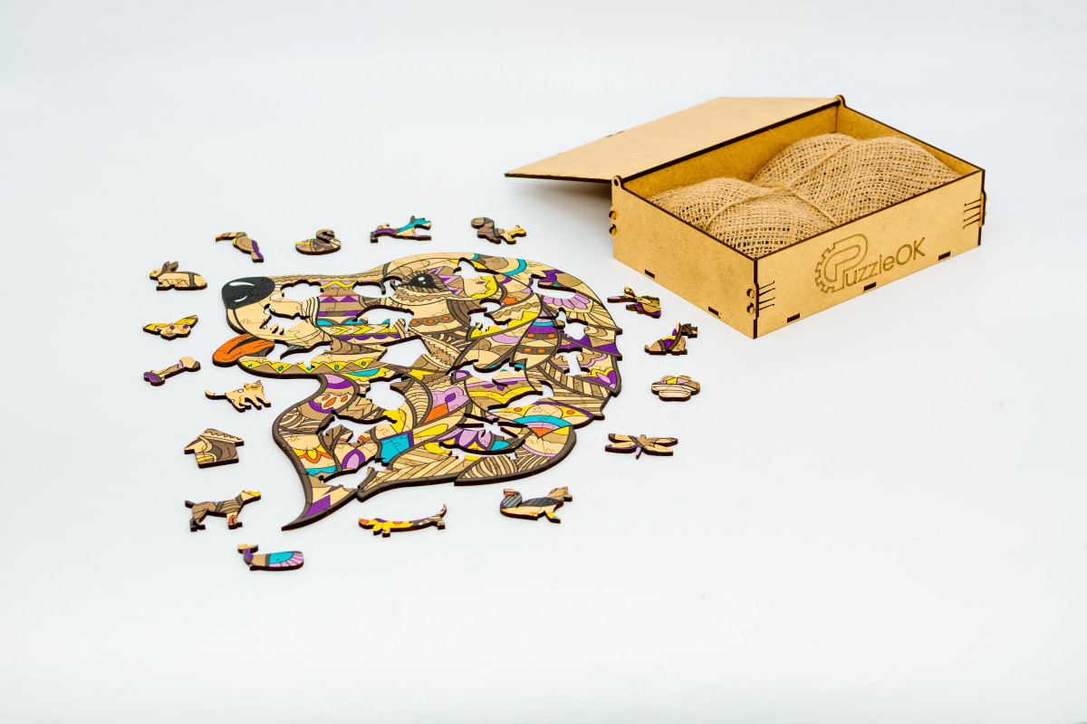 Дерев'яний пазл Відданий Сірко