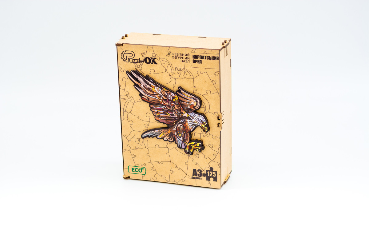 Дерев'яний пазл Карпатський орел