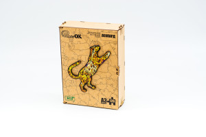 Дерев'яний пазл Леопард