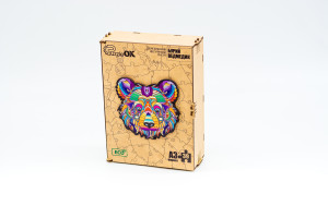 Дерев'яний пазл "Бурий Ведмедик" для дітей від 5 років