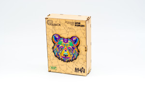 Дерев'яний пазл "Бурий Ведмедик" для дітей від 5 років