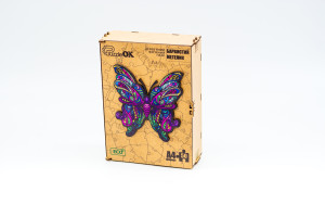 Дерев'яний пазл "Барвистий Метелик" для дітей