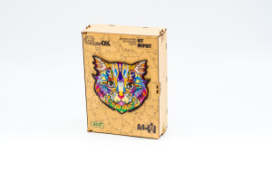 Дерев'яний пазл Кіт Муркіт для дітей від 4 років