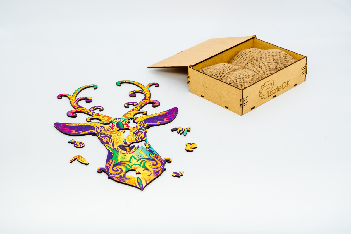 Дерев'яний пазл "Благородний Олень" для дітей від 7 років