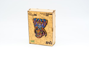 Дерев'яний пазл Індійський слон