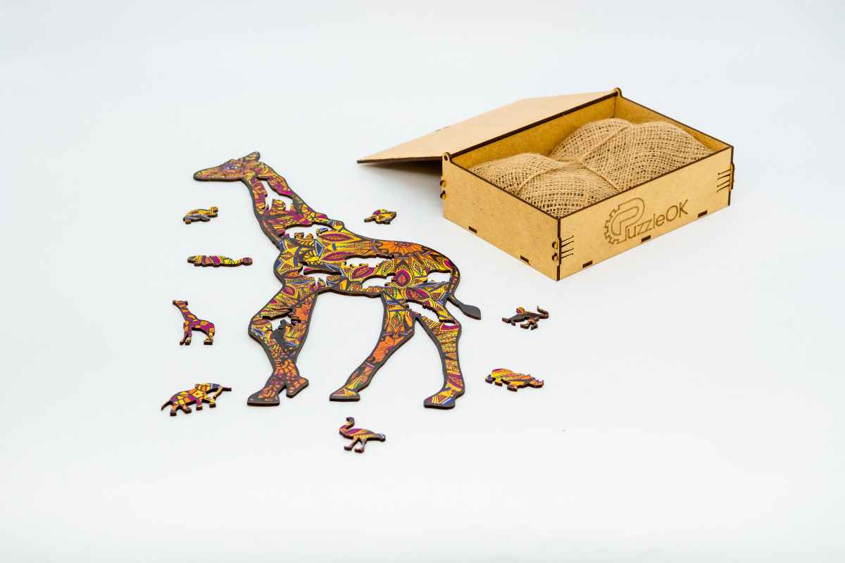 Дерев'яний пазл Плямиста Жирафа