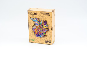 Дерев'яний пазл Лісова Білочка для дітей від 5 років