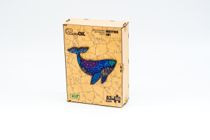 Дерев'яний пазл Могутній Кит