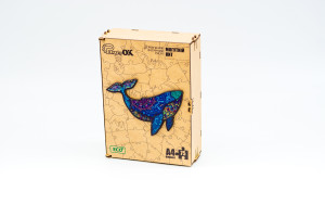 Дерев'яний пазл Могутній Кит