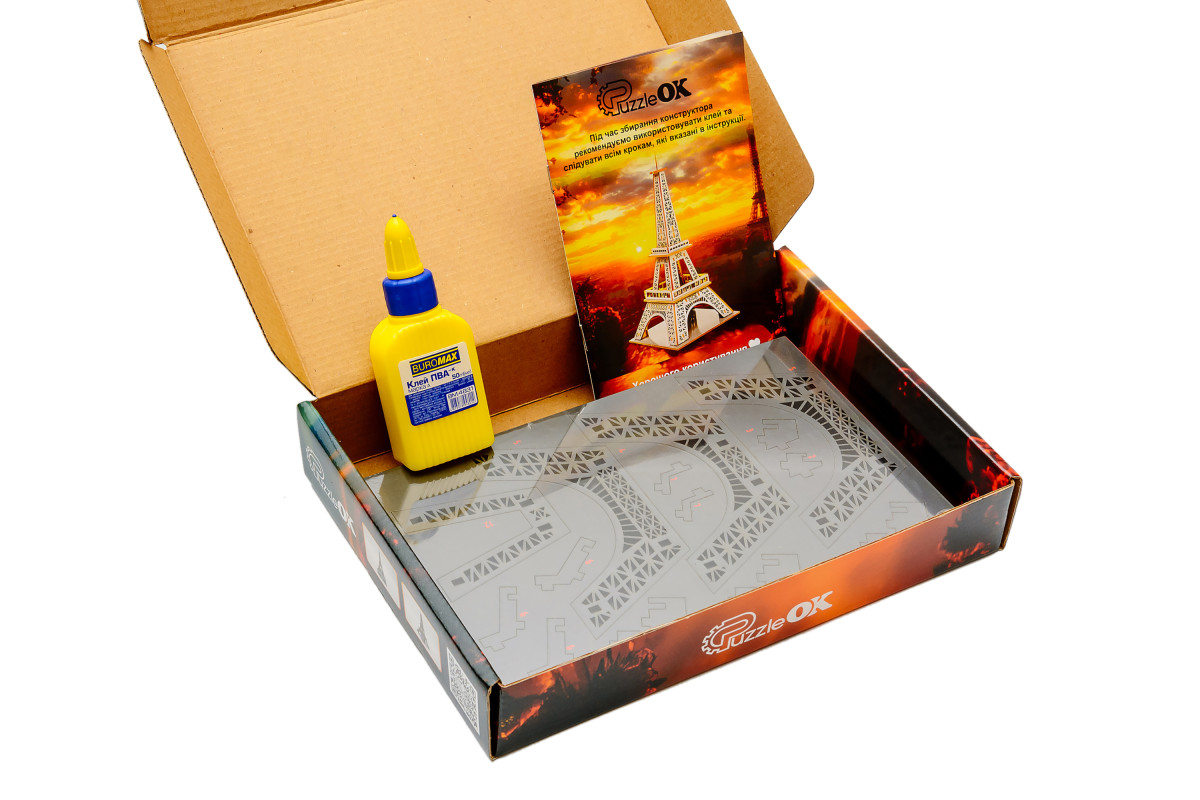 Дерев'яний 3D конструктор "Ейфелева вежа"