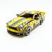 Дерев'яний 3D конструктор Muscle car GT (жовта)