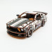 Дерев'яний 3D конструктор Muscle car GT (біла) в картонній упаковці
