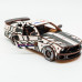 Дерев'яний 3D конструктор Muscle car GT (біла) в картонній упаковці