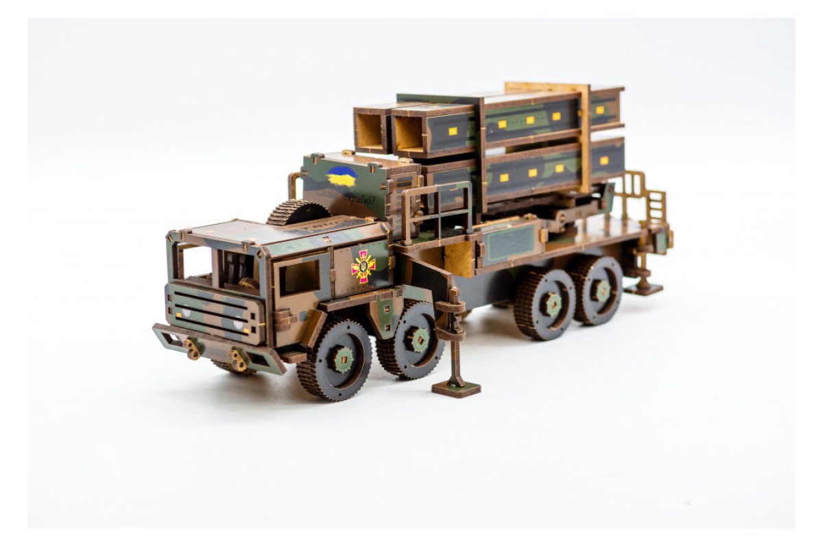 Дерев'яний 3D конструктор "ЗРК Patriot"