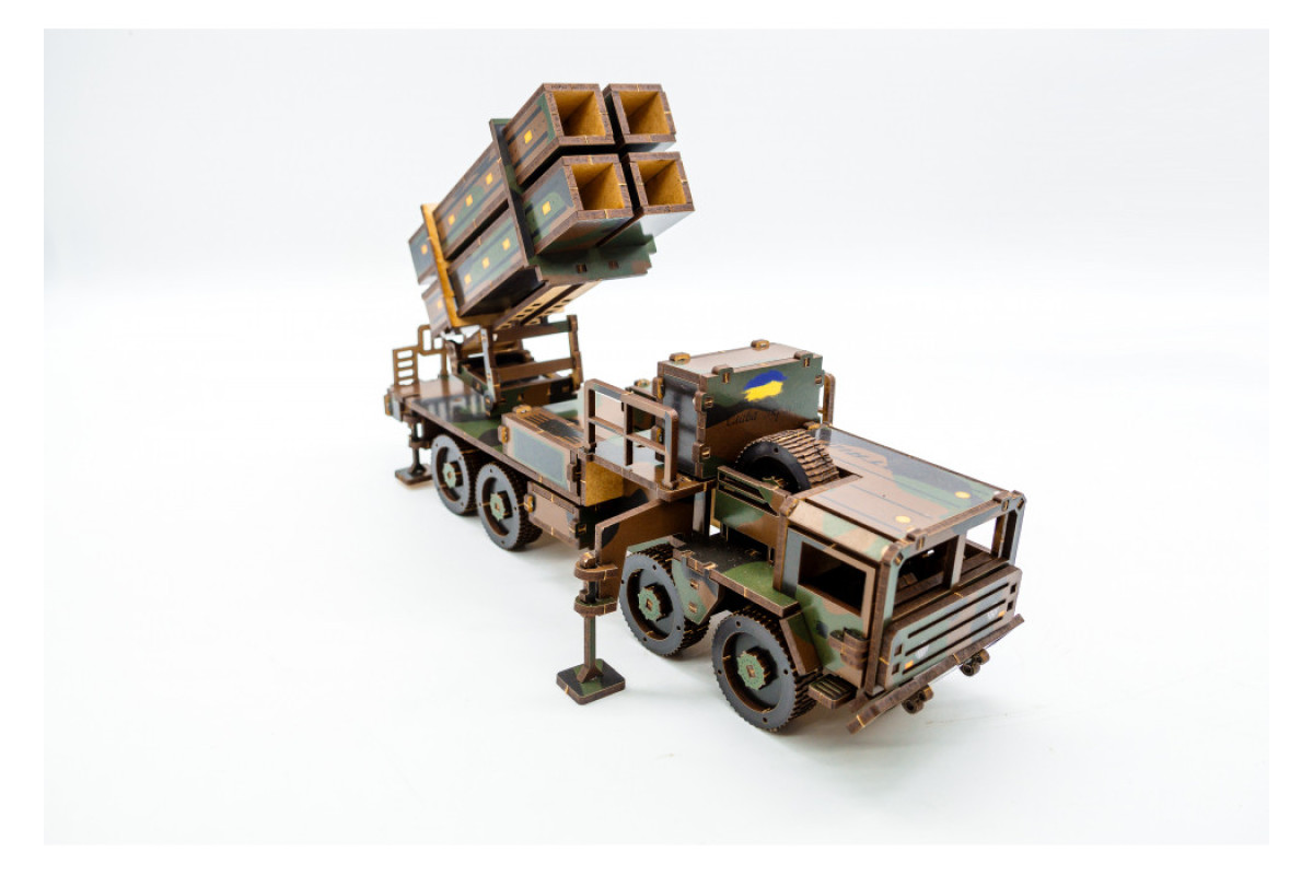 Дерев'яний 3D конструктор "ЗРК Patriot"