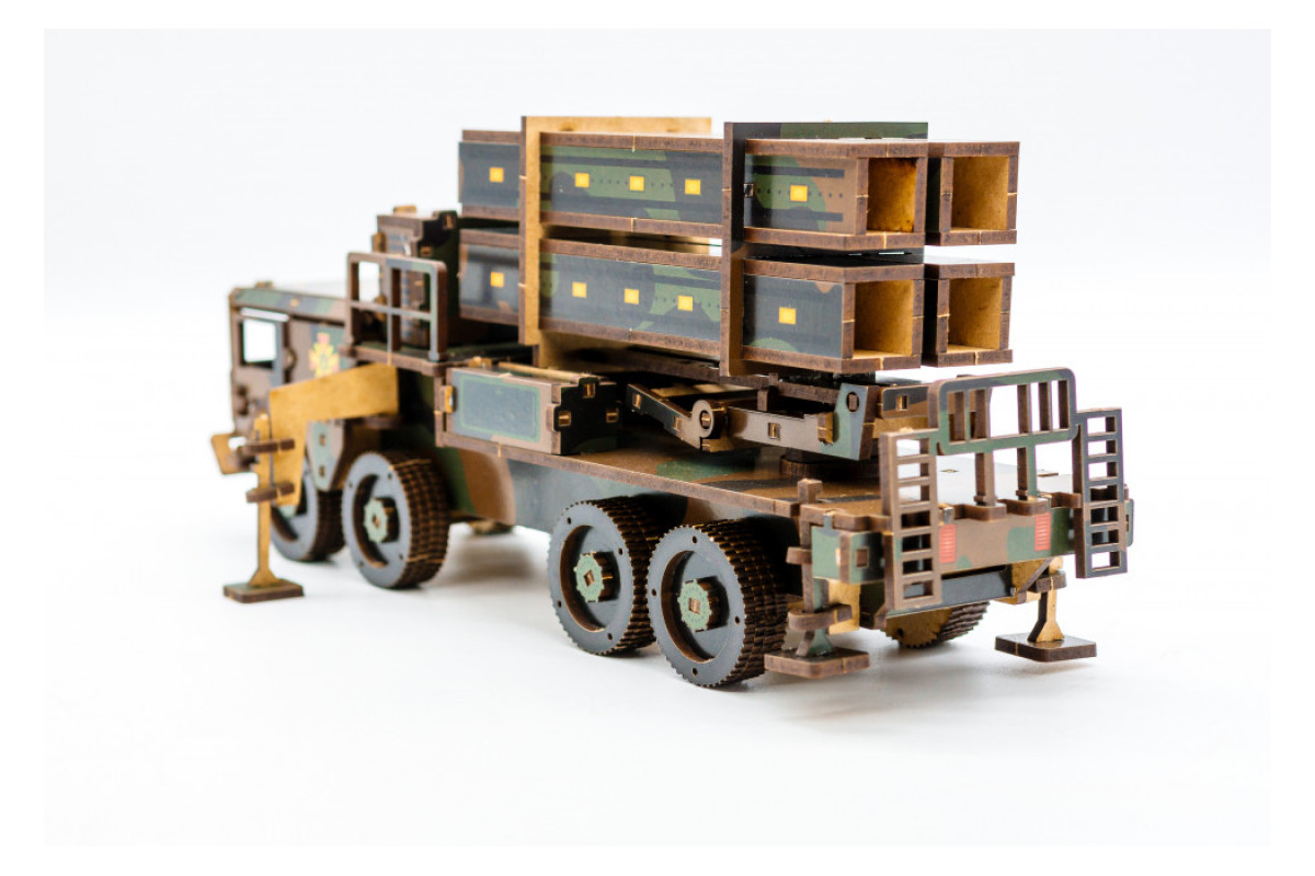 Дерев'яний 3D конструктор "ЗРК Patriot"