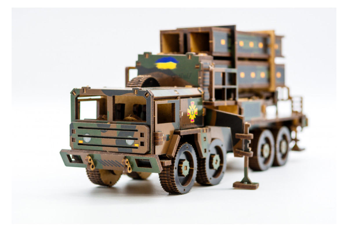 Дерев'яний 3D конструктор "ЗРК Patriot"