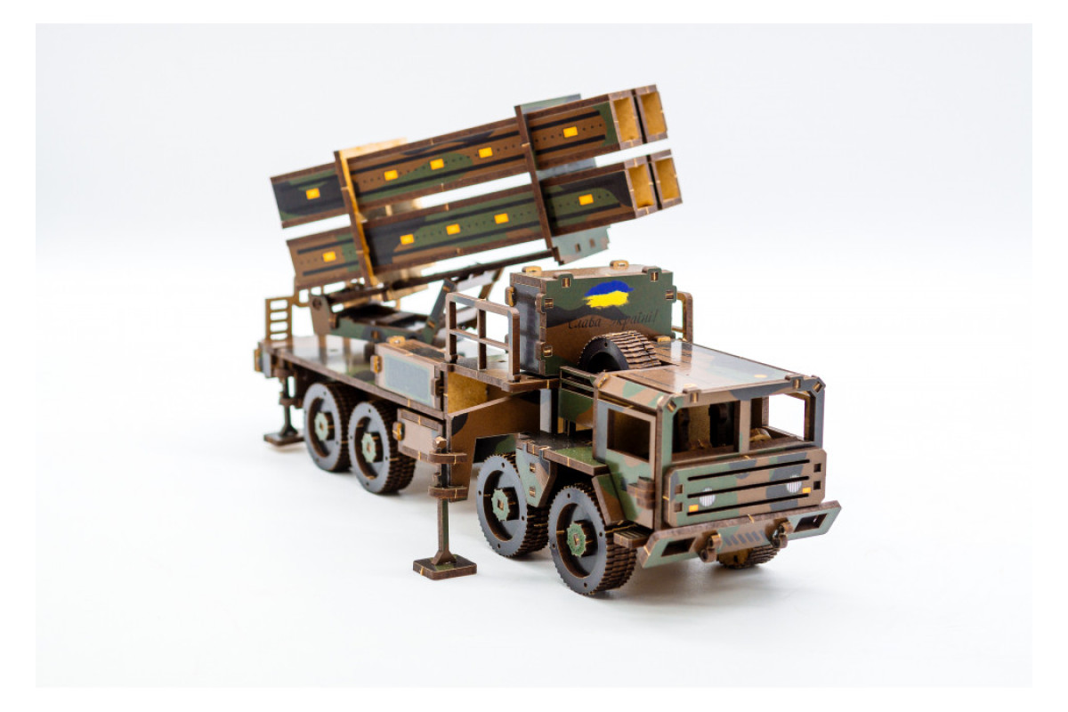 Дерев'яний 3D конструктор "ЗРК Patriot"