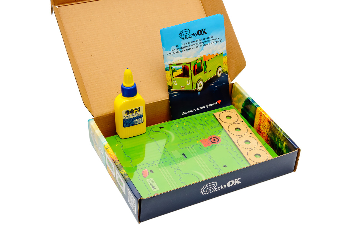 Дитячий дерев'яний 3D конструктор "Вантажівка"