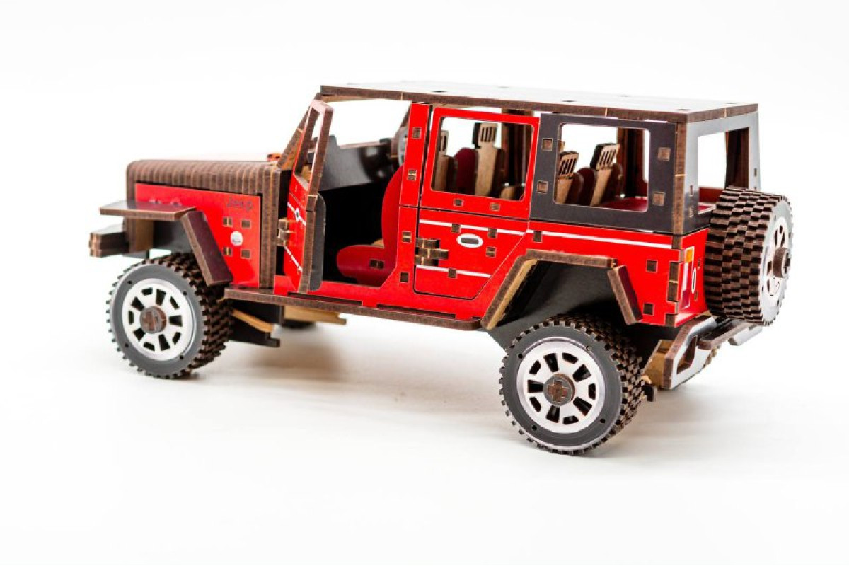 Дерев’яний 3D конструктор "Джип"