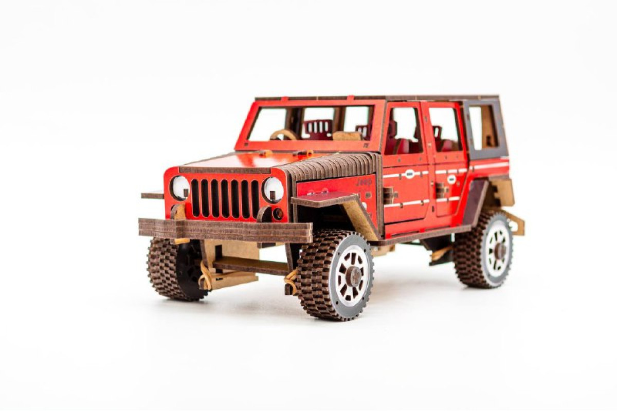 Дерев’яний 3D конструктор "Джип"