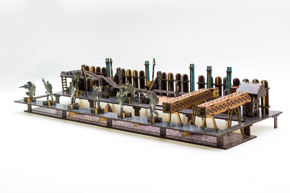 Дерев'яний 3D конструктор "Азовсталь" 