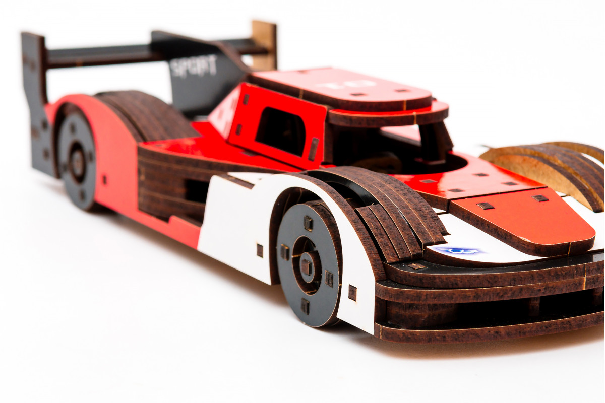 Дерев'яний 3D конструктор Racing Car