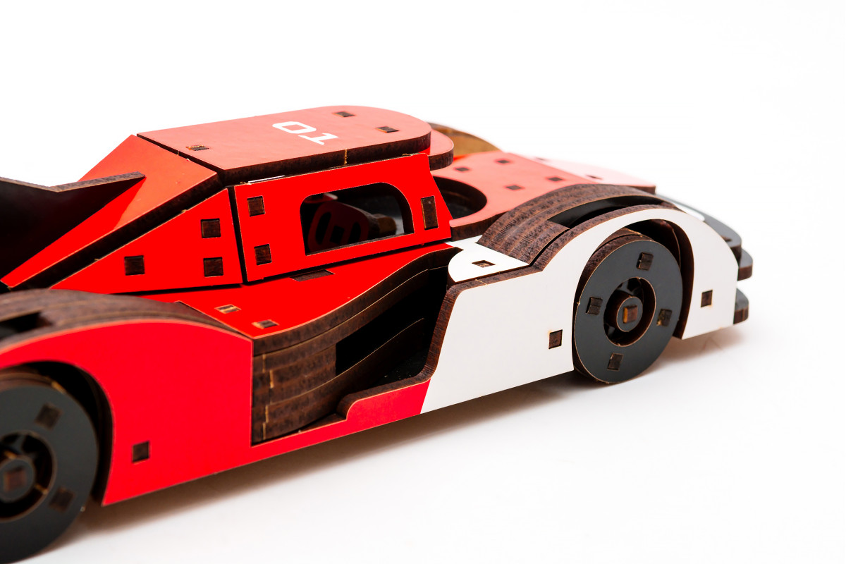 Дерев'яний 3D конструктор Racing Car