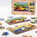 Дерев'яний пазл "Транспорт 4в1" для дітей від 4 років