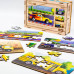 Дерев'яний пазл "Транспорт 4в1" для дітей від 4 років