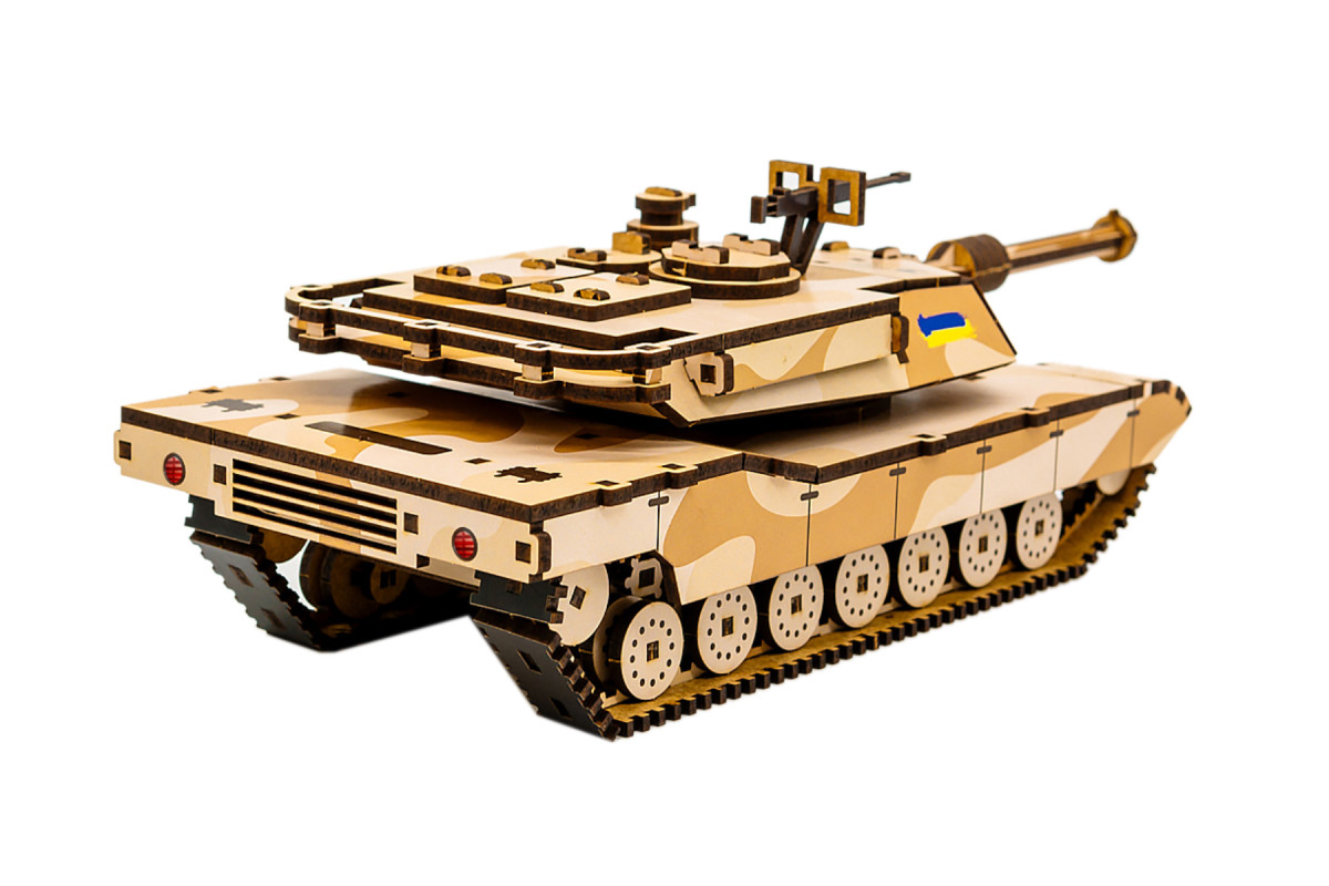 Дерев'яний 3D конструктор "Абрамс"