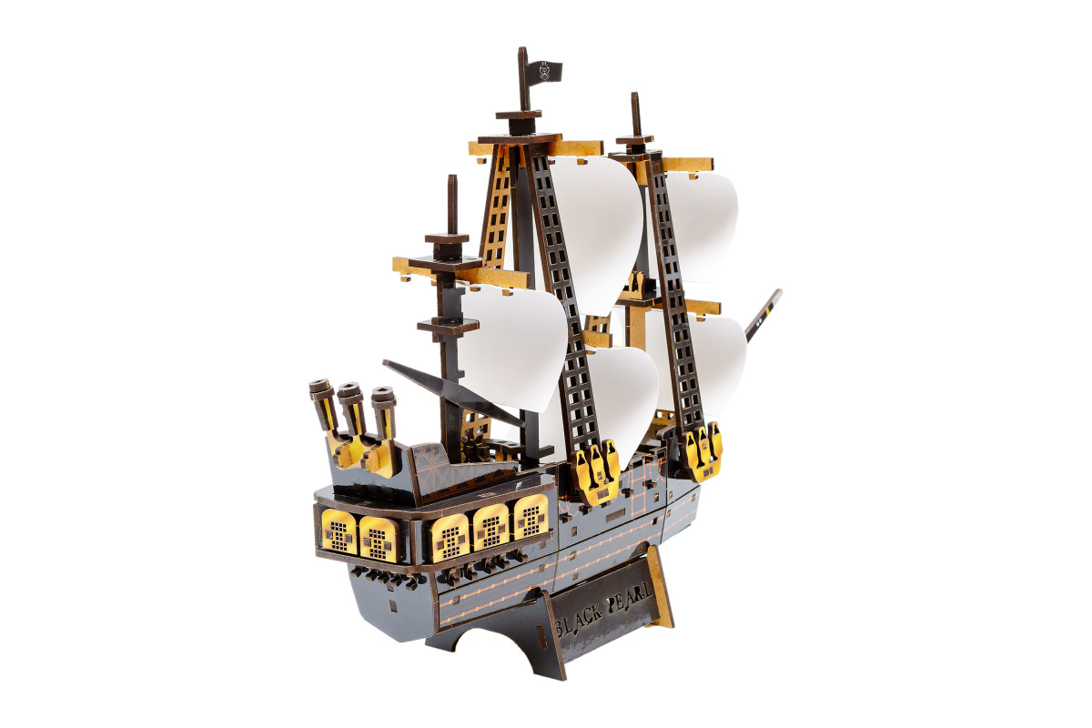 Дерев'яний 3D конструктор "Піратський корабель"