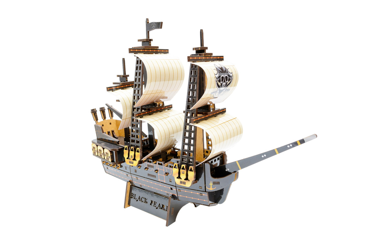 Дерев'яний 3D конструктор "Піратський корабель"