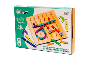 Геометрична розвиваюча дошка Монтессорі