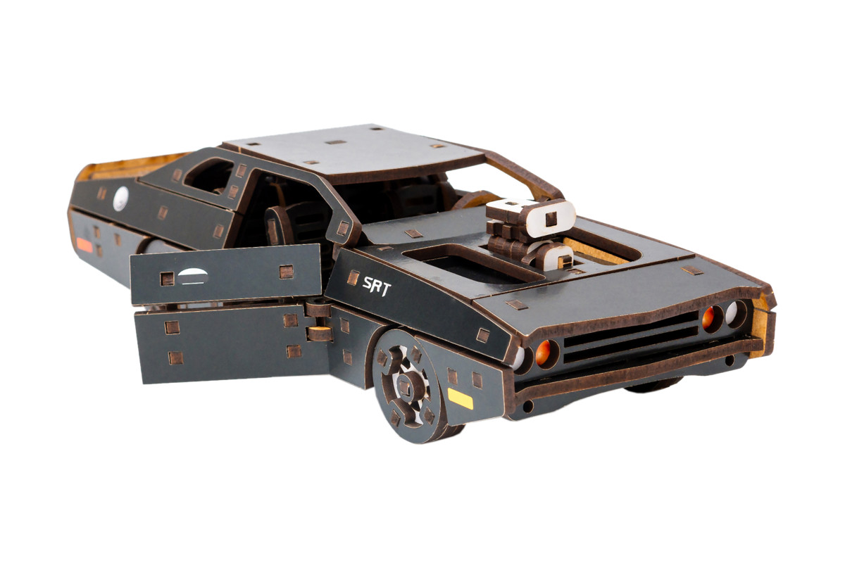 Дерев'яний 3D конструктор Fast Furious (чорна)