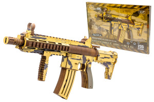 Дерев'яний 3D конструктор автомат "HK-416" 