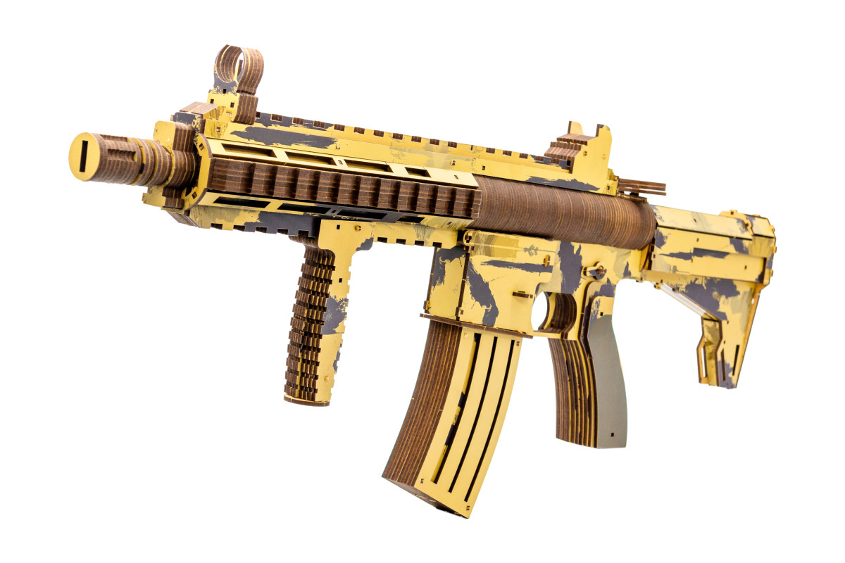 Дерев'яний 3D конструктор автомат "HK-416" 