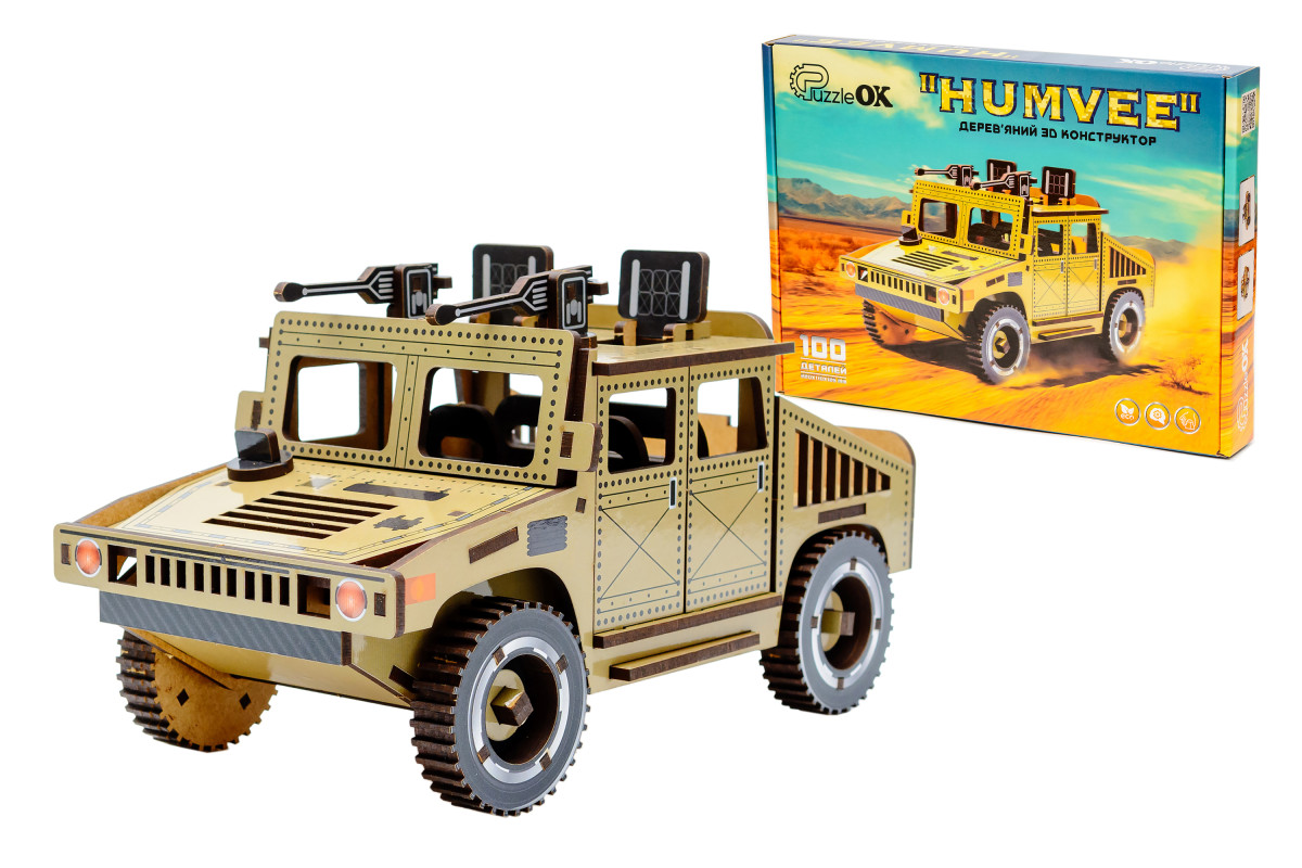Дерев'яний 3D конструктор "Humvee"