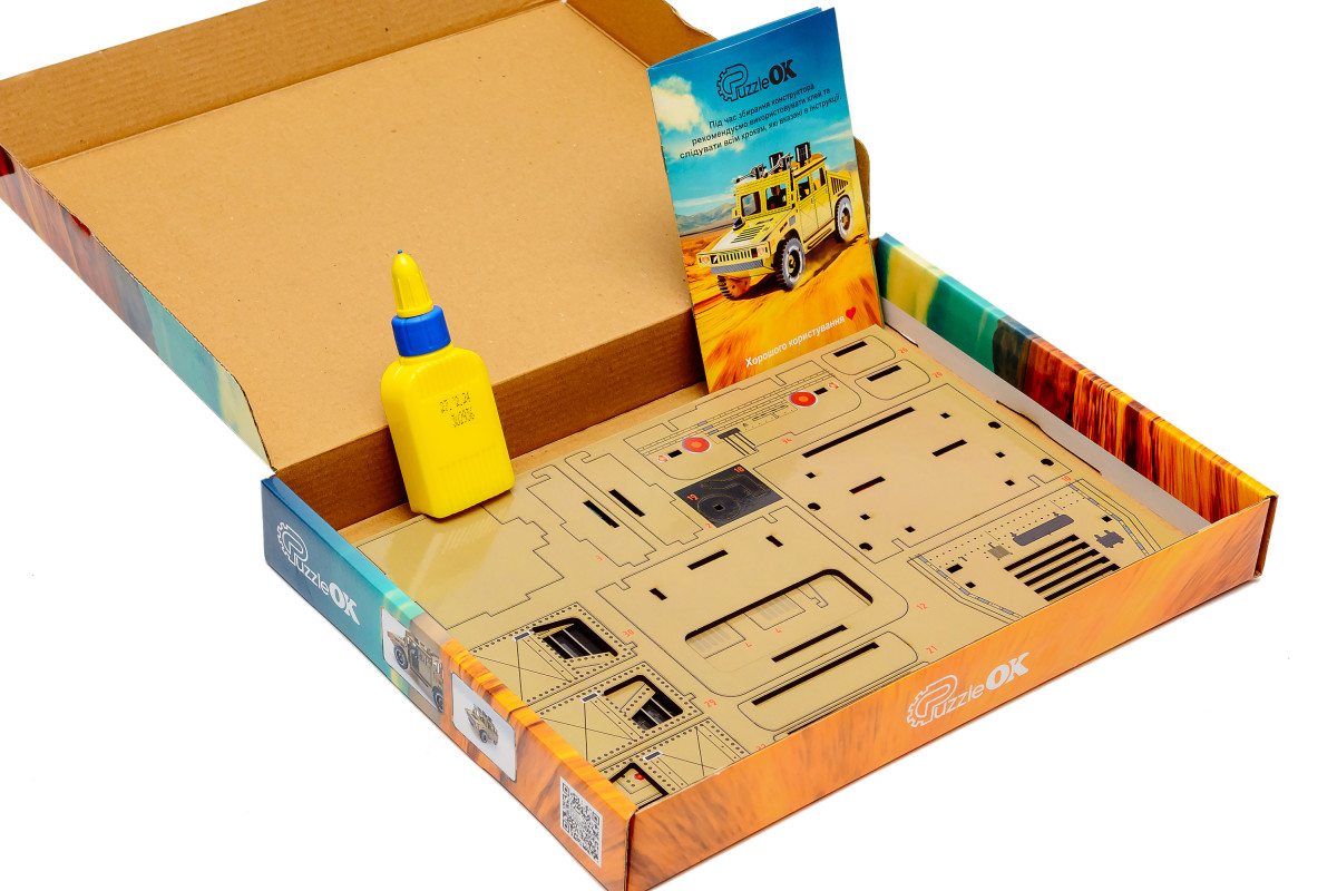 Дерев'яний 3D конструктор "Humvee"