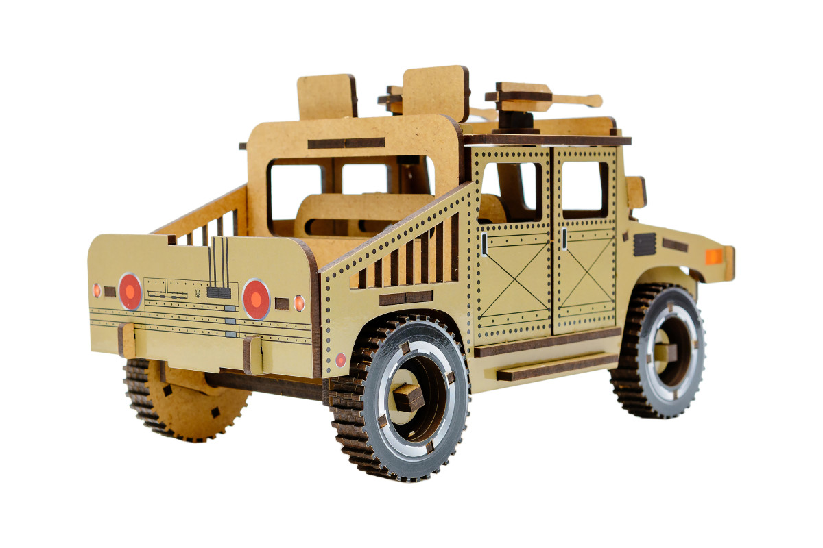 Дерев'яний 3D конструктор "Humvee"