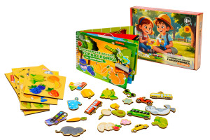 Розвиваючий альбом головоломка на липучках