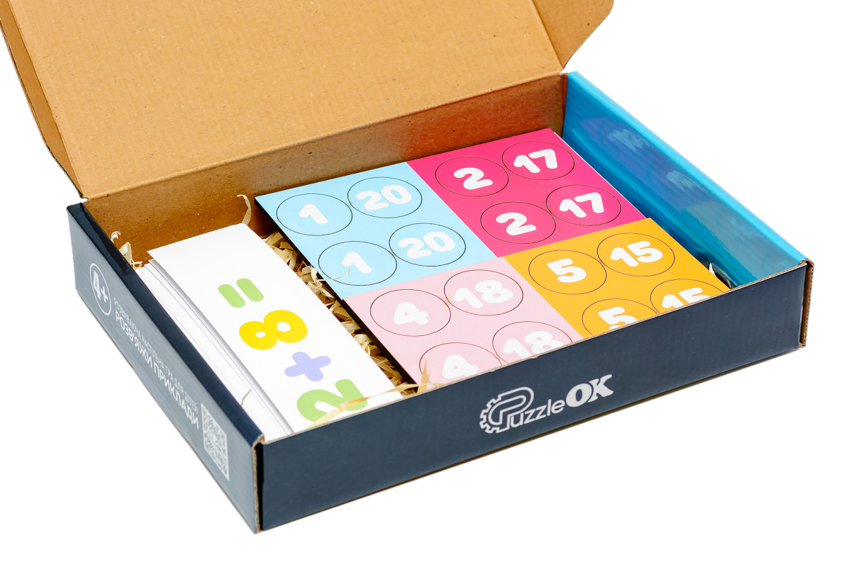 Навчально-розвиваюча настільна гра "Розв'яжи приклади" 