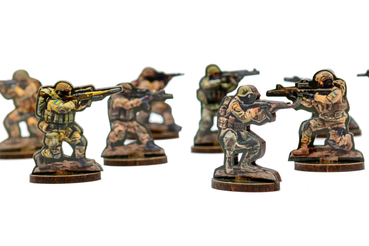 Набір фігурок з дерева "Солдатики"