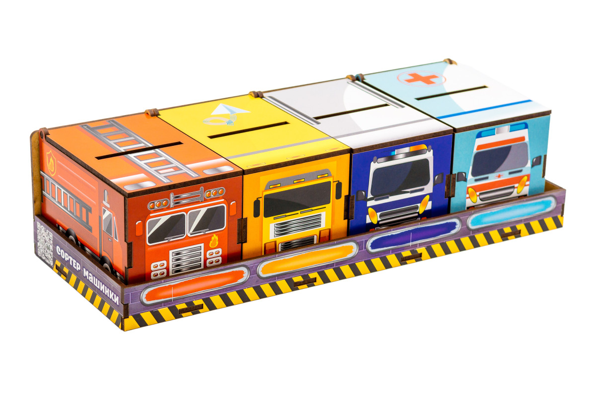 Сортери Монтессорі Машинки