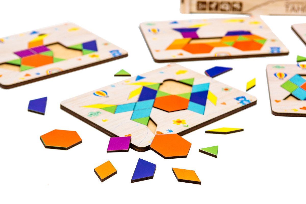 Дерев'яна головоломка "Танграм" для дітей від 4 років