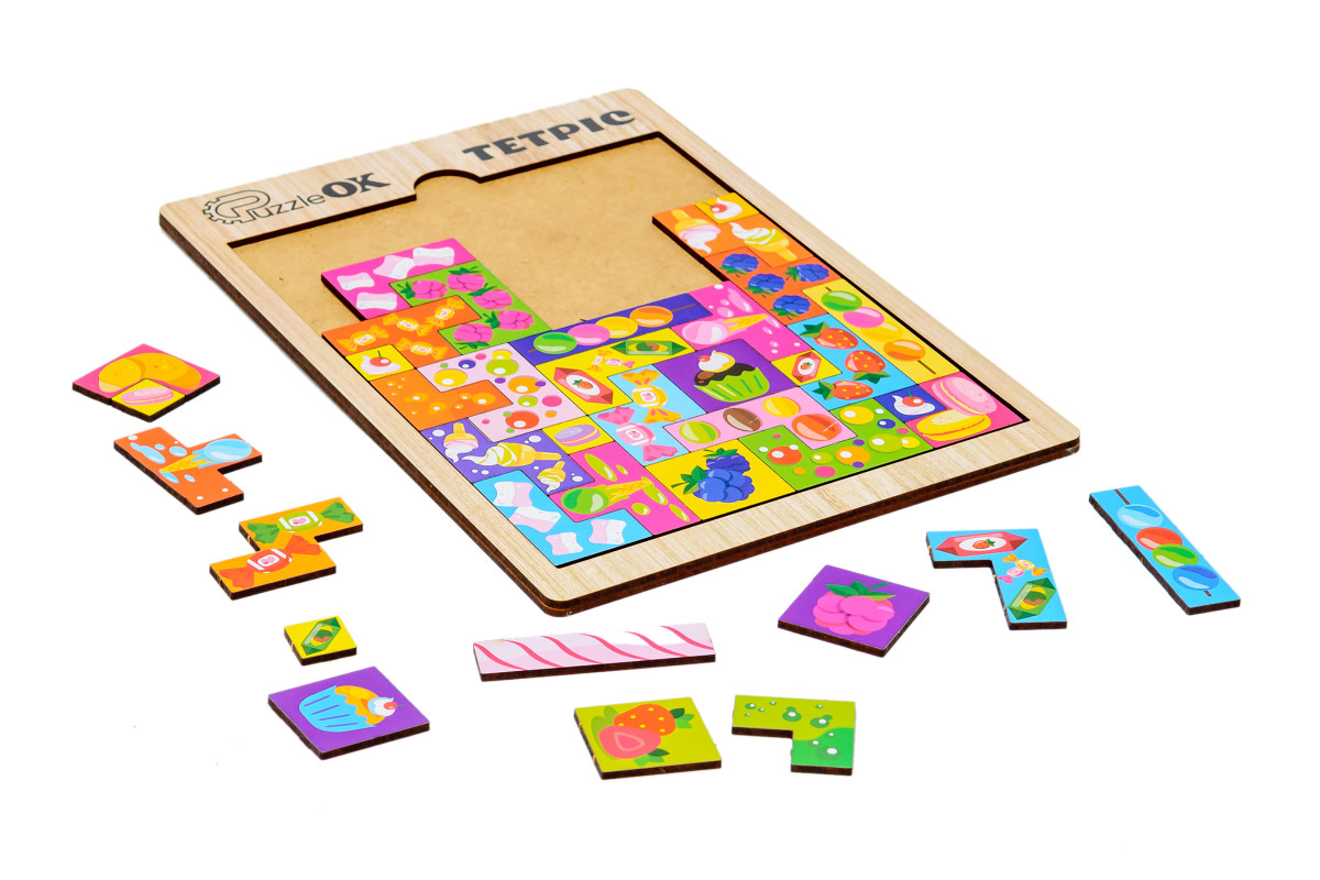 Дерев'яний тетріс "Солодощі"