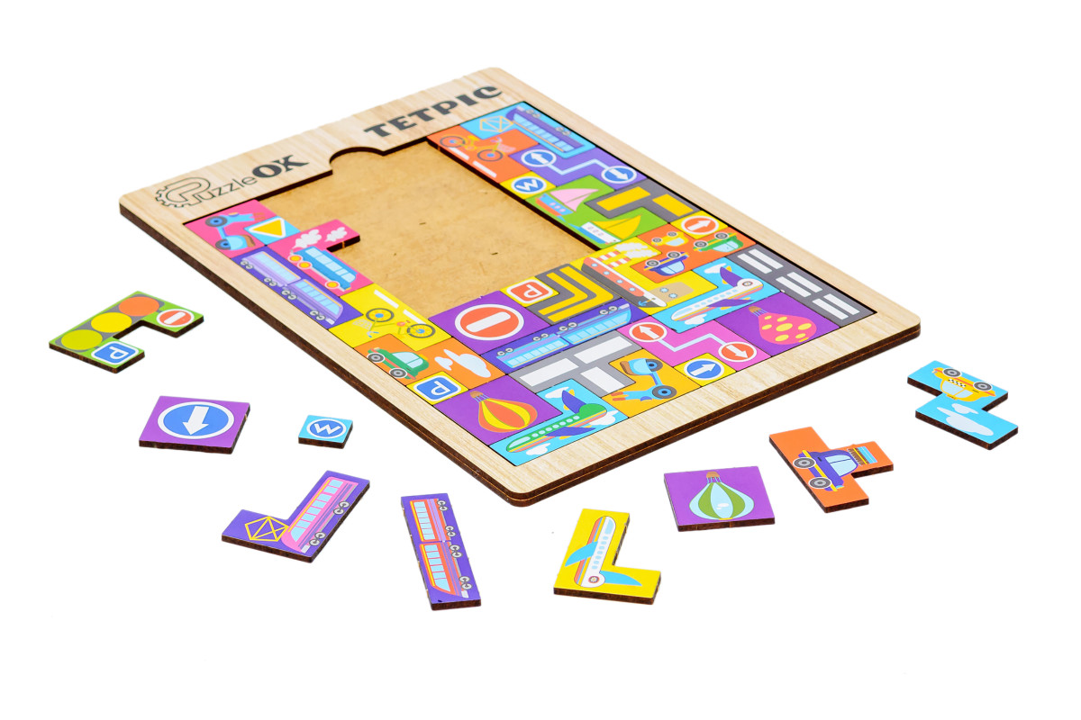 Дерев'яний тетріс "Транспорт"