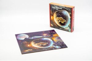 Дерев’яний пазл Україна з космосу