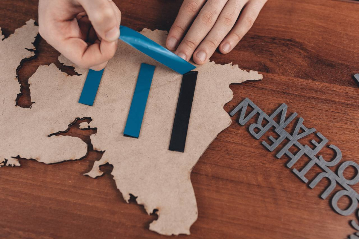 Дерев'яний пазл Мапа світу